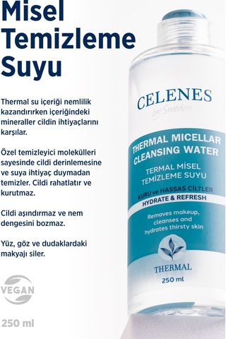 Celenes By Sweden Celenes Thermal Misel Temizleme Suyu 250 ML