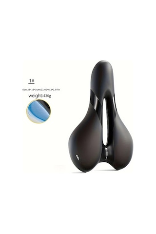 Motion003 1 Phoenix Bisiklet Koltuğu Yüksek Elastik Silikon Dolgulu Sıfır Basınç Bellek Teknolojisi Rahat Su Geçirmez Nefes Alabilen Dağ Bisikleti Koltuk Yastığı Şık Siyah Kolay Temizleme Altın