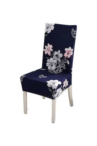 Mufunye Poliester Ve Süt İpek Fırçalı Sandalye Kılıfı - Renkli Desenler - 8 Farklı Tip Seçeneği - 38-45cm Genişlik, 45-55cm Arka Yükseklik Çok Renkli