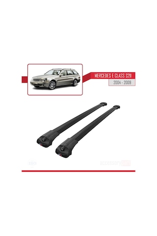 Mercedes E Class S211 2004-2009 Arası İle Uyumlu Ace-1 Ara Atkı Tavan Barı Siyah