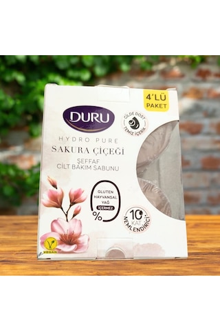 Duru Hydro Pure Sakura Çiçeği Şeffaf Bakım Sabunu 4'lü Paket
