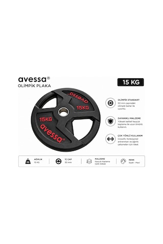 Premium Vücut Fiziksel Aktif Op-15 Olimpik Plaka 15 Kg