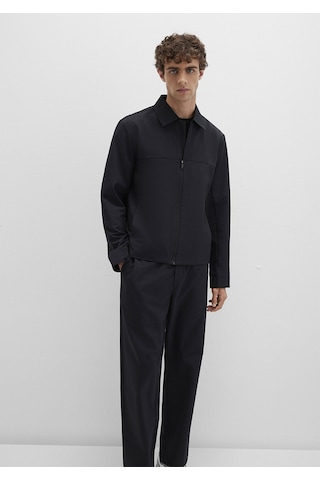 Mavi - Siyah Spor Ceket 0110726-71379 Siyah