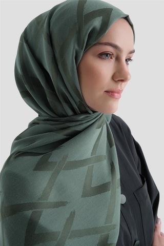 Armine Lyocell Şal - 1 - Yeşil 54