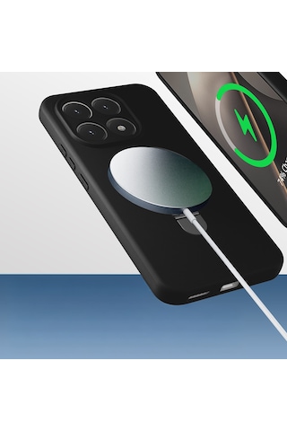 Xiaomi 15t Kılıf M-safe Şarj Özellikli Standlı Mkst Samara Kapak - Lacivert Lacivert