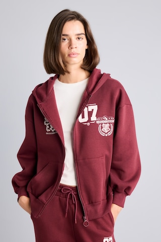 Defacto Harry Potter Gryffindor Baskılı Kapüşonlu Oversize Fermuarlı Kalın Hırka Sweatshirt I3023ax26aubr98 Bordo-br98