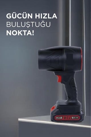 Ttb-02 Siyah Yüksek Hızlı Turbo Jet 1500 Mah - 80 W Hava Üfleme Makinası
