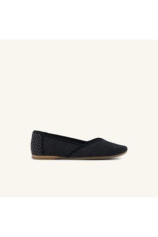 10023009 Black Engineered Knit Babet Kadın 10023009 Toms Gemma