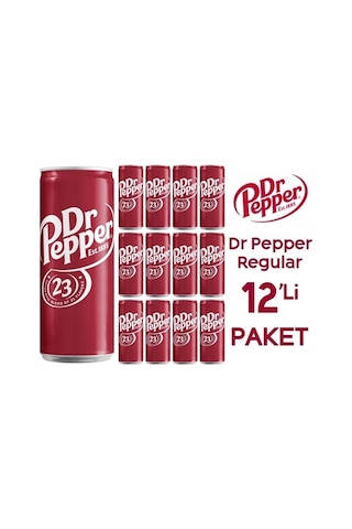 Dr Pepper Karışık Aromalı Gazlı İçecek 12 x 330 ML Dr Pepper Karışık Aromalı Gazlı İçecek 12 x 330 ML