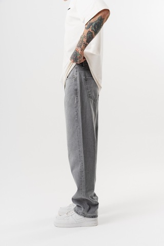 Respire Erkek Washed Baggy Pantolon Açık Gri