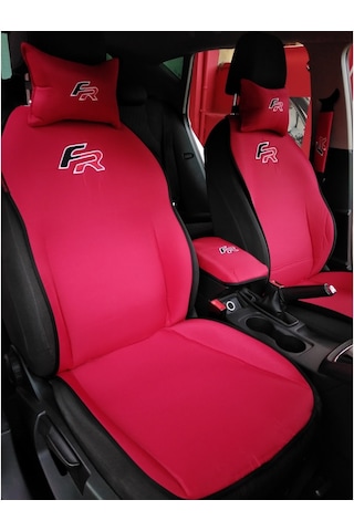 Seat Fr Logolu Kırmızı Ön Ikili Oto Koltuk Kılıfı