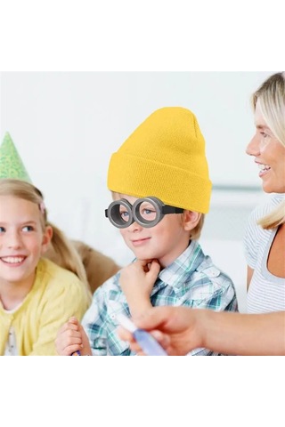 Jl Komik Dekoratif Sahne Cosplay Küçük Sarı Adam Gözlük Ve Şapka