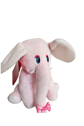 Peluş 20 Cm Oyuncak Fil Yumuşacık Hediyelik Çocuk Oyun Uyku Arkadaşı Açık Pembe