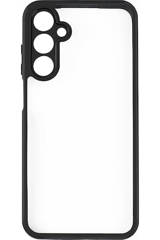 More Tr Samsung Uyumlu Galaxy A15 Kılıf Kamera Korumalı Şeffaf Arka Yüzey Mtr New Roll Kapak - Siyah