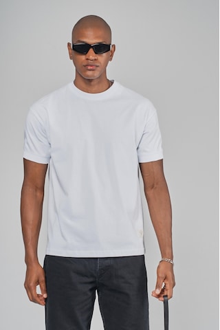 King Brich Slim Fit Kalıp Kolu Ribanalı Basic %100 Pamuklu Tişört Beyaz