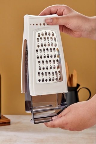 Cooker Lüx Model Hazneli Paslanmaz Çelik Rende Siyah Ckr3352 Siyah