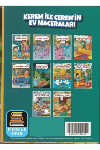 1. Sınıf Okuma Seti Kerem İle Ceren Ev Maceraları 10 Kitap + S...