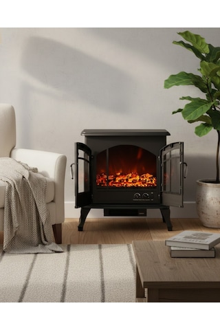 Reyo Stove Babil Isıtıcılı Çift Kademe Dekoratif Elektrikli Şömine