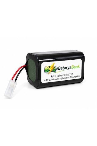 Bataryabank Fakir Robert Iı Rs 710 Uyumlu Şarj Edilebilir Süpürge Pili 14.4v 3200mah Li-ion Batarya