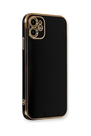 Cosmotex Newface Apple iPhone Uyumlu 11 Kılıf Volet Silikon - Siyah