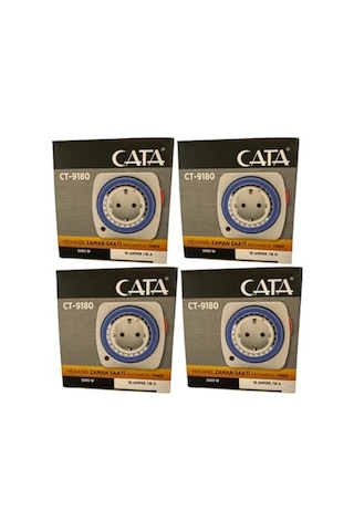 Ct-9180 3680w 16 Amper Mekanik Zaman Saati 4 Adet , Cataavarson10484