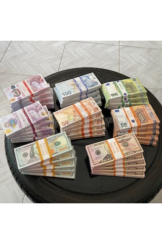 40 Deste Karışık Para 20-50 sterlin 50-100 d 50-100 e 50-100 tl