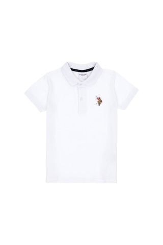 U.S. Polo Assn. Erkek Çocuk Beyaz Basic Polo Yaka Tişört 50306484-VR013