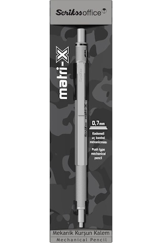 Scrikss Matri-x Versatil 0.7 Mm Açık Gri Şeffaf Amb.