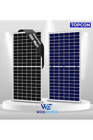 Wos Enerji Güneş Paneli Half-cut 585w Watt Topcon Çift Yönlü