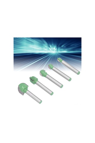 Lemestar Tungsten Çelik Cnc Ahşap Kesici Aleti Seti - 5 Adet Yuvarlak Uçlu Freze, Titresimssiz Ve Keskin, Dekoratif Oluk/kanavarma İşlemleri İçin