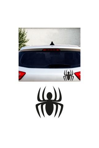 Örümcek Sticker, Öto Sticker, Motor Sticker 25x21 Cm
