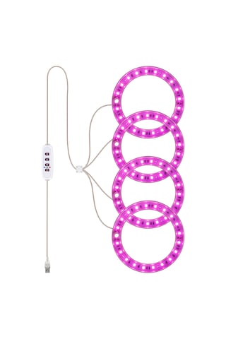 Samdoo Bitki Büyütme Lambası - 20 Led Tam Spektrum, 5 Parlaklık Seviyeli, Usb Bağlantılı, Zaman Ayarlı Diğer