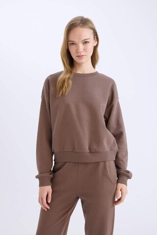 Defacto Regular Fit 2li Takım Kalın Bisiklet Yaka Sweatshirt Esnek Belli Jogger Eşofman Altı D8022axnsbn66 Kahve