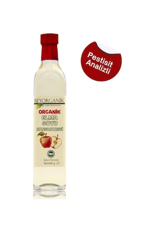 Bey Organik Elma Suyu Konsantresi 685ml Pestisit Ve Ağır Metal Analizli