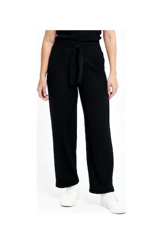 Bayan Pijama Altı Beli Lastikli Rahat Kalıp Siyah