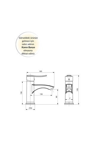 Karen Banyo Nova Lavabo Bataryası, Krom, Cisa 45813 Krom