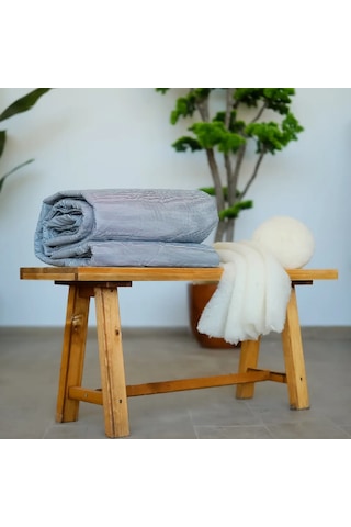 Özyurtlar Home %100 Merinos Kuzu Yün Pike Battal Boy 220x240 Gri