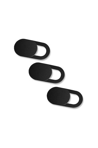 Gajeena Kamera Gizlilik Kapağı 3 Adet Siyah - Cep Telefonu Dizüstü Bilgisayar Tablet İçin Gizlilik Koruması, İnternet Kullanıırken Gözaltını Engelle