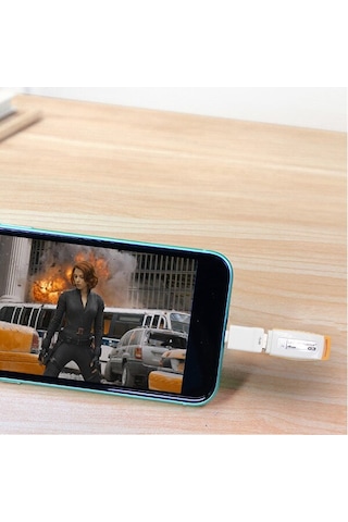Apple Uyumlu iPhone Nk-03 Usb To Otg 11,11Pro Xr Sx 6-7-8 6-7-8-Beyaz