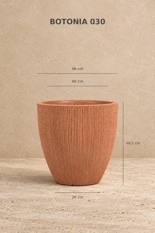 Bostann Dekoratif Saksı - Botonıa 030 - 50l - Kahverengi 50 Lt