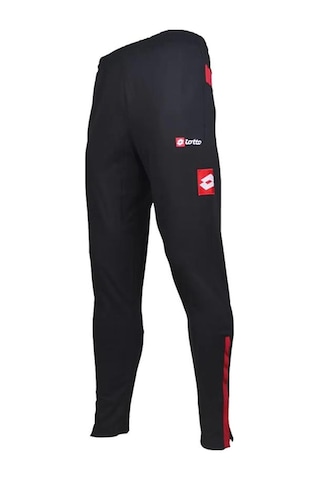 Lotto Erkek Eşofman Altı N3452 Pants Costa Pl Siyah - Kırmızı