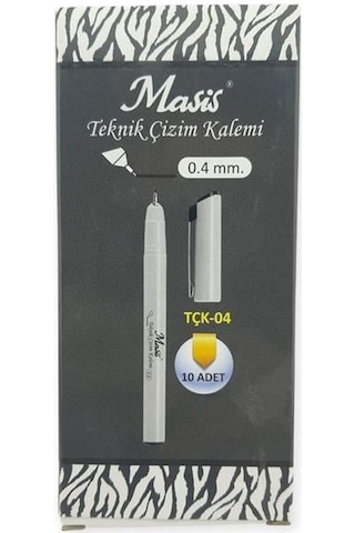Masis Çizim Kalemi 0,4mm 10 Lu Paket
