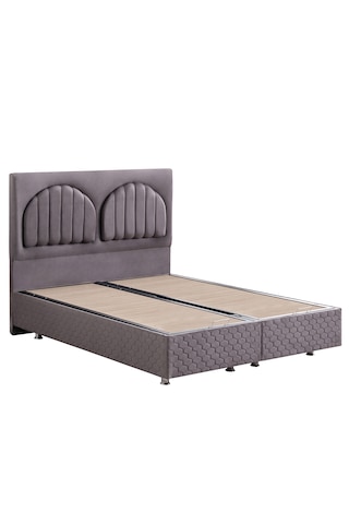 Setay Walter İkili Set, Walter Tek Kişilik Baza Başlık Seti - Antrasit 120 x 200