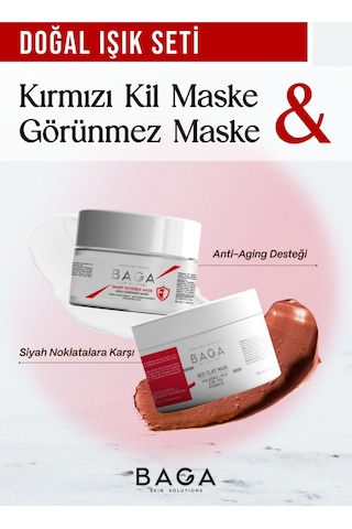 Kırmızı Kil Maskesi & Görünmez Maske