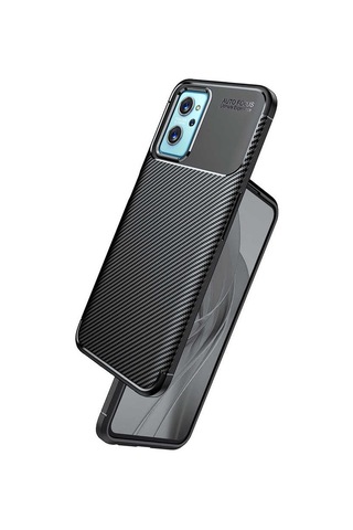 Oppo A76 Kılıf Zore Negro Silikon Kapak Lacivert