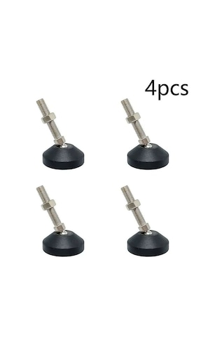 Mufunye 4 Adet Ayarlanabilir Masa Tesviye Bacak Ayakları Vidalı Tesviye Ayakları Dişli Kök Ayarlanabilir Yön Mobilya Donanımı