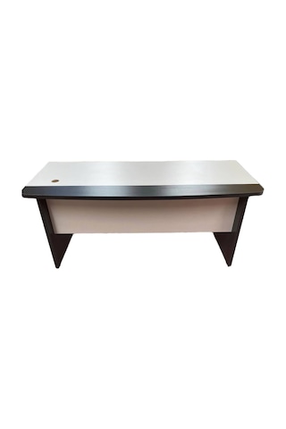 Adel Modern Ahşap Ve Antrasit Çalışma Masası - Beyaz/antrasit - 160x80x75 Cm