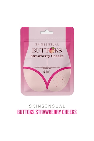 Skin Sensual Buttoks Strawberry Cheeks Vücut Maskesi | Çilek ve Tavuk Derisi Görünümüne Elveda | 2 Parça