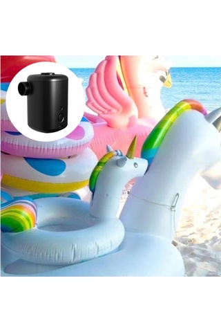 Monyee 3000mah Pil Liçlityumlu Mini Elektrikli Hava Pompa, 4 Uçlu Nozzle, 300l/dak Hızlı Enflasyon, Dış Mekan Ve Ev Kullanıma Uygun - Siyah