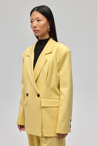 Mai Studios Co. Solvei Pile Detay Sarı Blazer Sarı